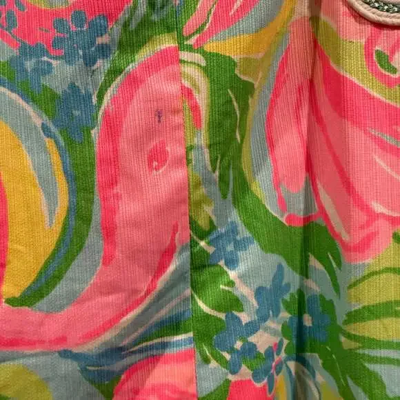 Lilly Pulitzer Sleeveless Shift Dress Size 10 Multicolor Tropical Floral - Picture 3 of 5